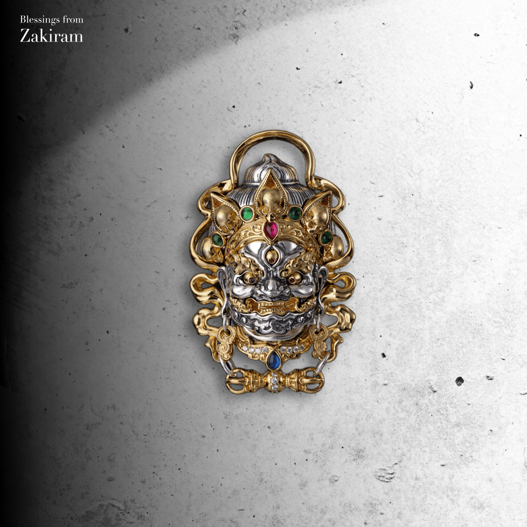 925銀 大黑天 法像 吊墜