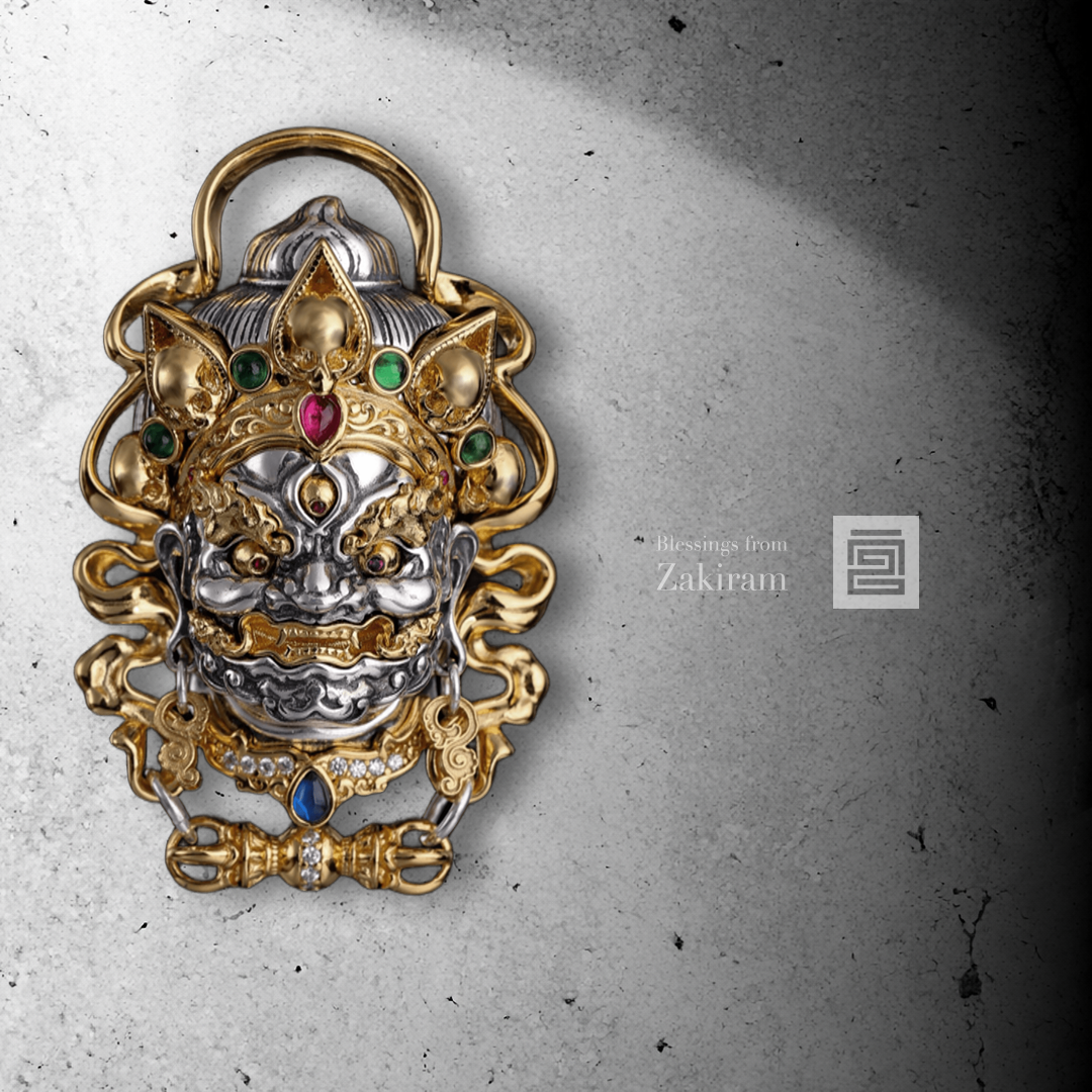 925銀 大黑天 法像 吊墜