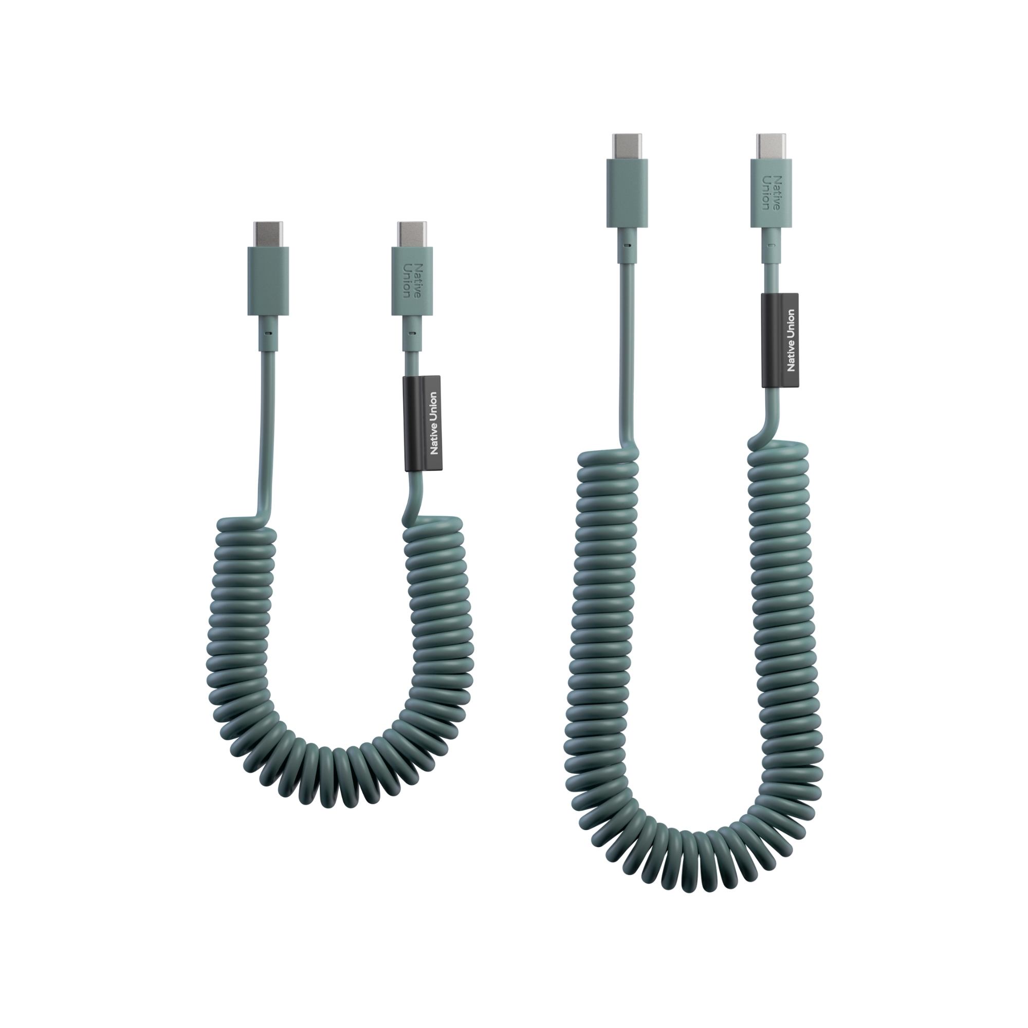 [C-C] POP CABLE 捲捲充電線-石墨綠