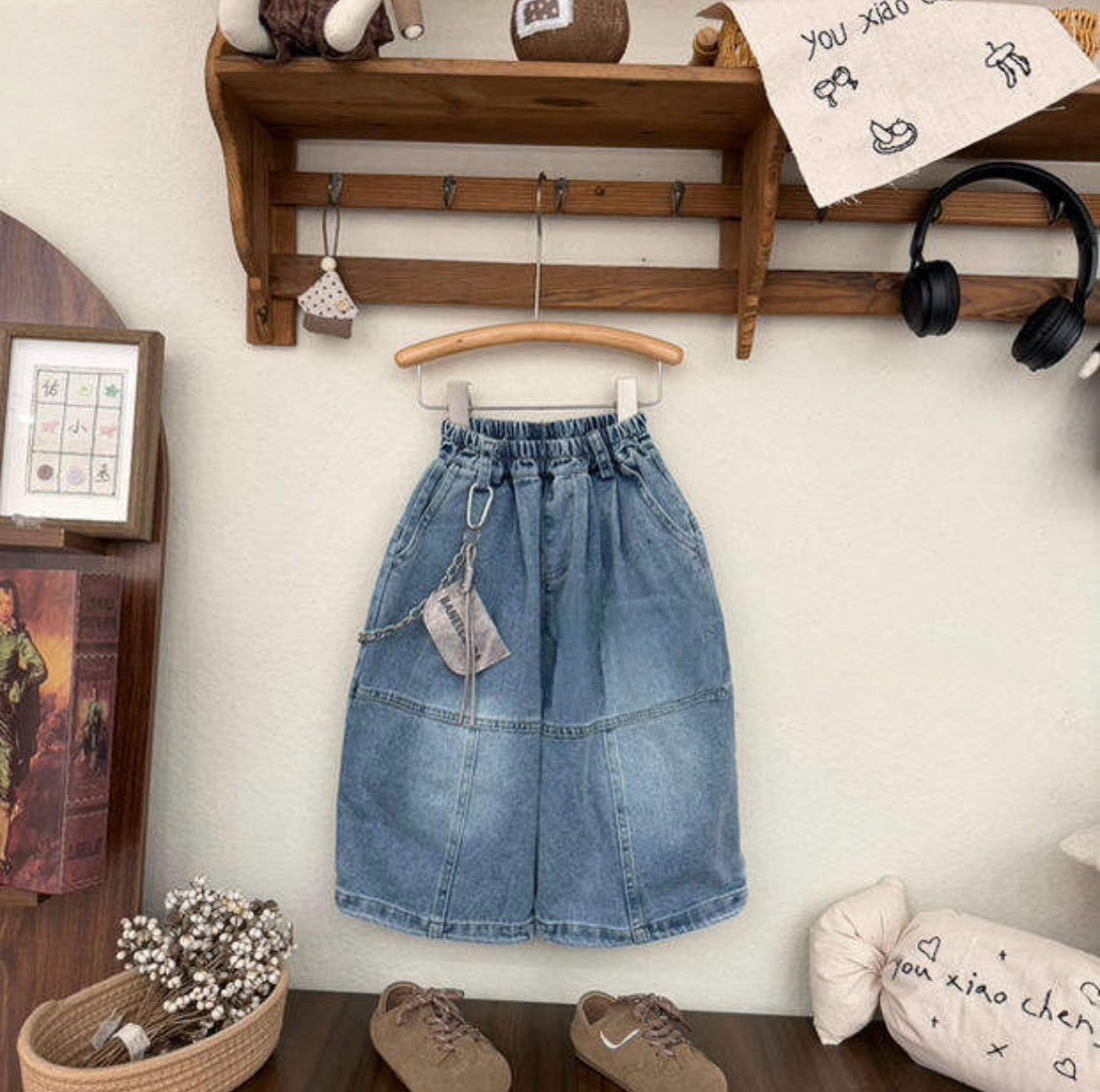 水洗刷舊牛仔褲