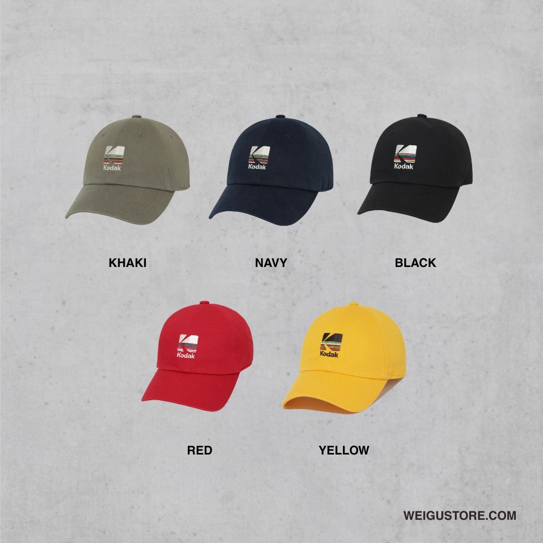 【預購】KODAK 柯達 彩虹標 刺繡棒球帽 K6143LCP63