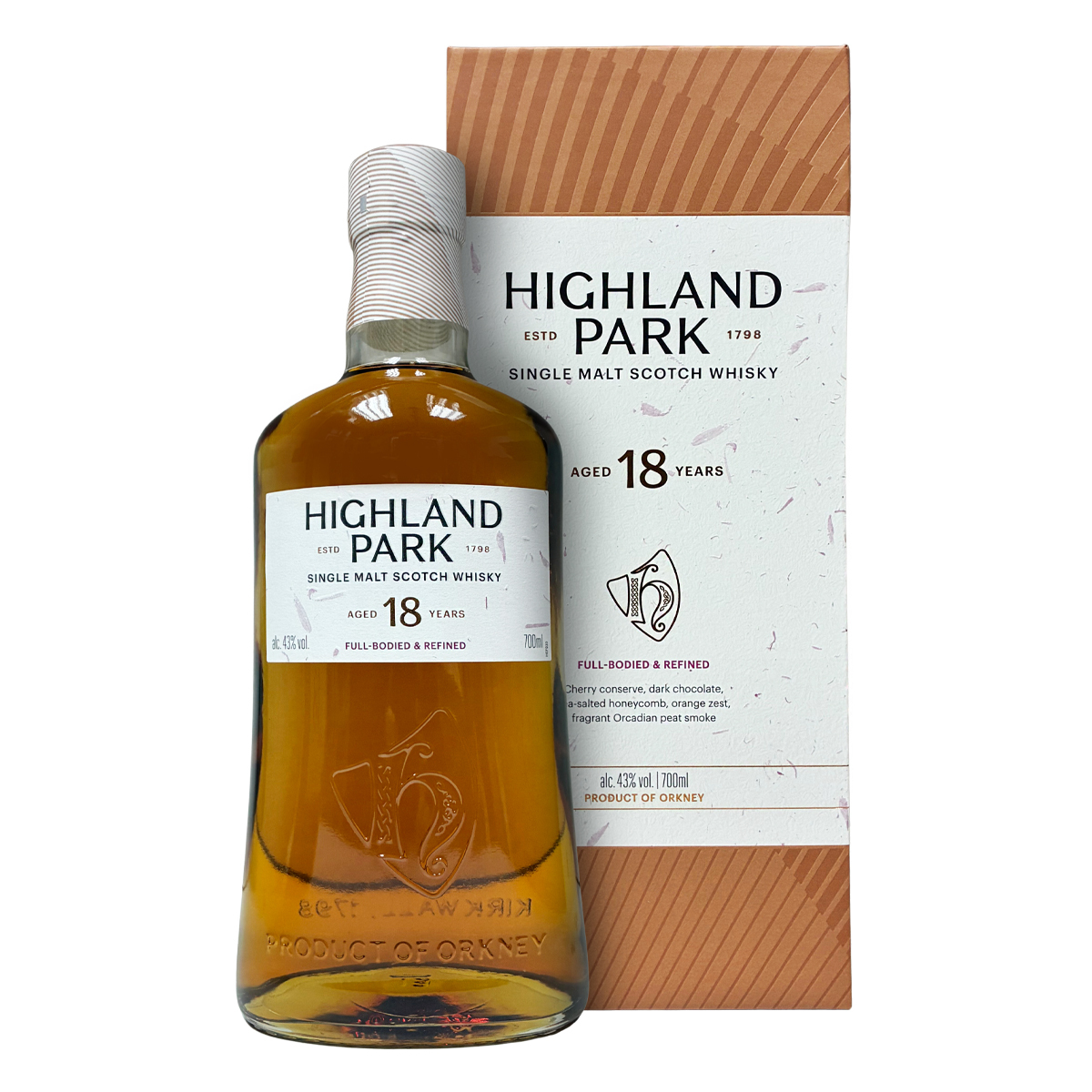 Highland Park 18 Years Old Full-bodied & Refined 43%