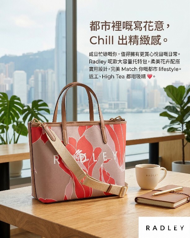 【預購】RADLEY LONDON H031807 全皮革中型托特包