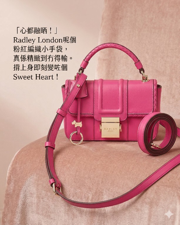 【預購】RADLEY LONDON H031808 全皮革編織翻蓋迷你斜揹袋