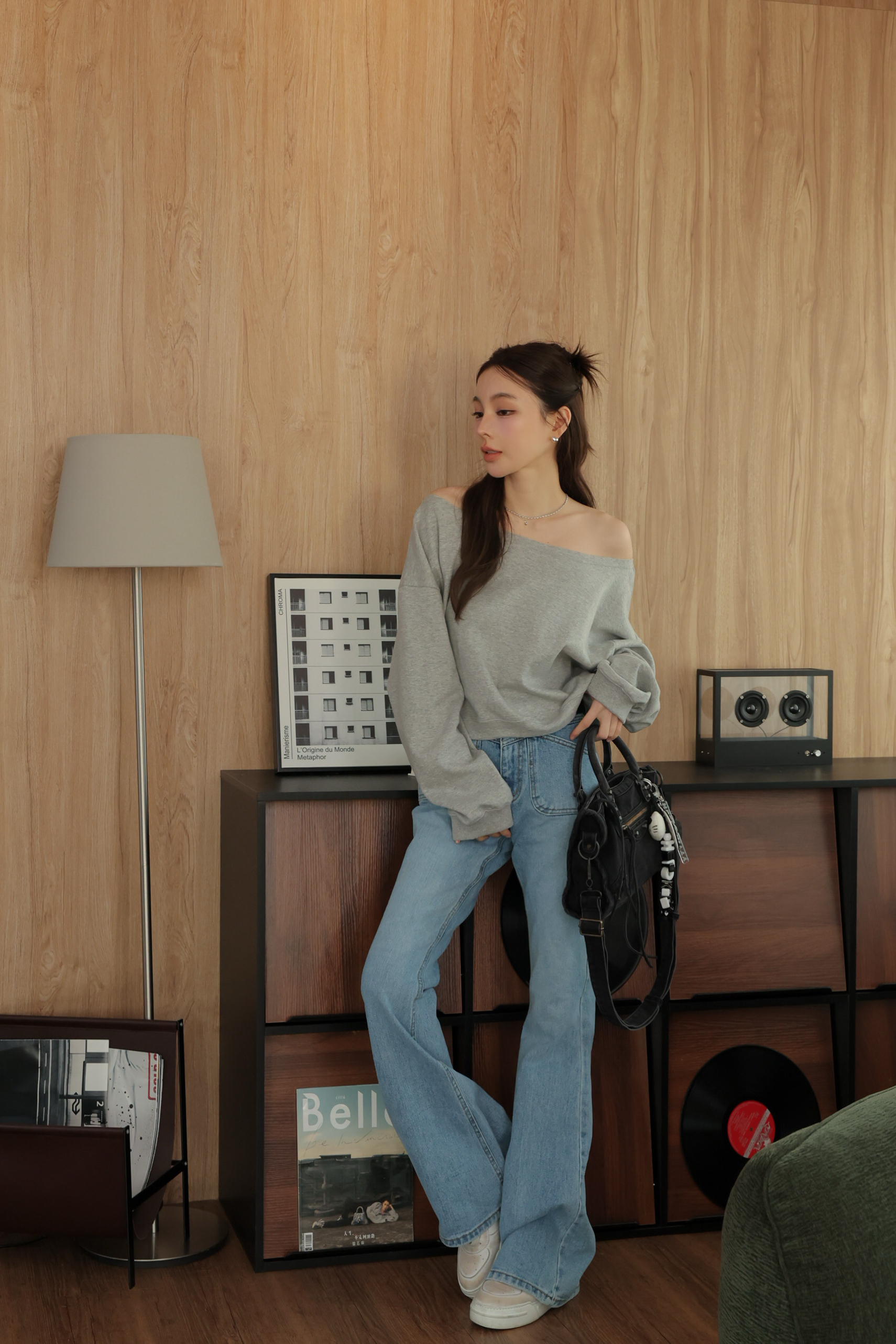 超瘦大口袋喇叭寬褲 HA62 #Winnie清單