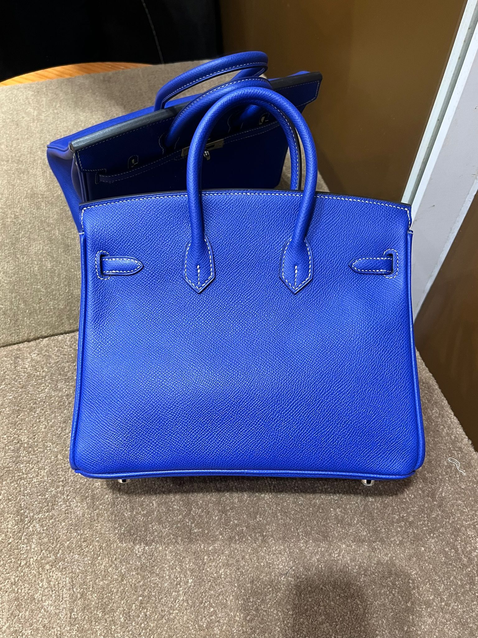 Birkin 25 藍色 ck epsom 方框O （二手98%new）