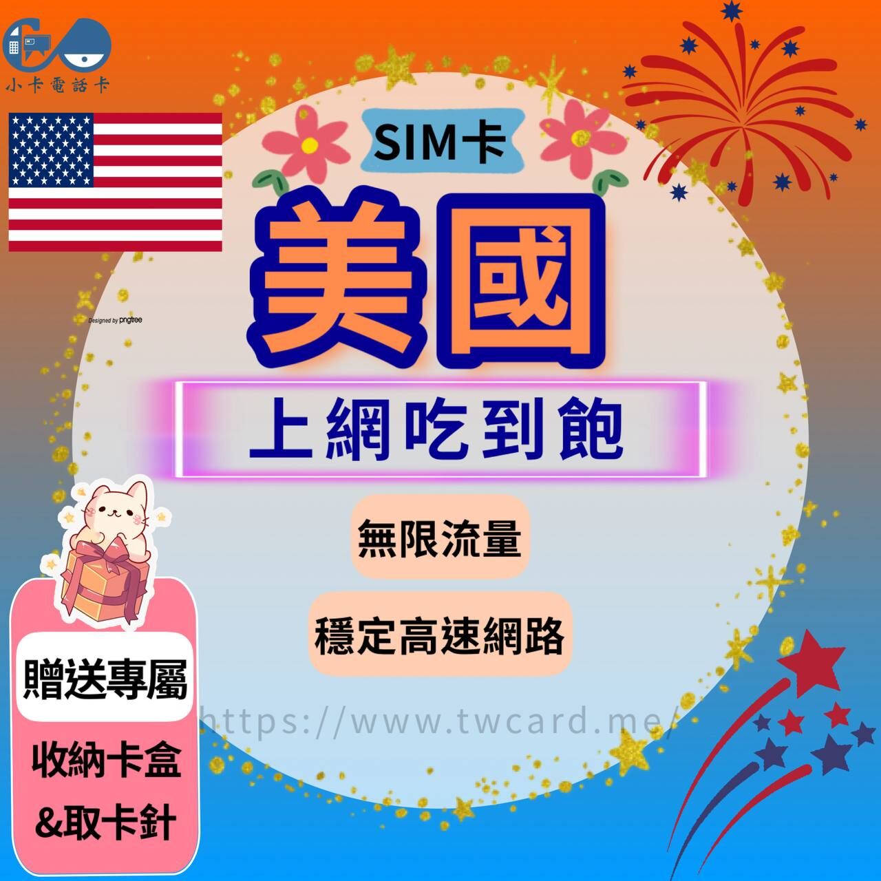 【SIM卡】美國上網卡｜吃到飽〈隨插即用、簡易開通、現貨寄送〉