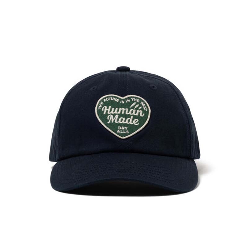 HUMAN MADE 6PANEL TWILL CAP 棒球帽 老帽 帽子 愛心 海軍藍色 HUMAN-308 [台灣現貨]