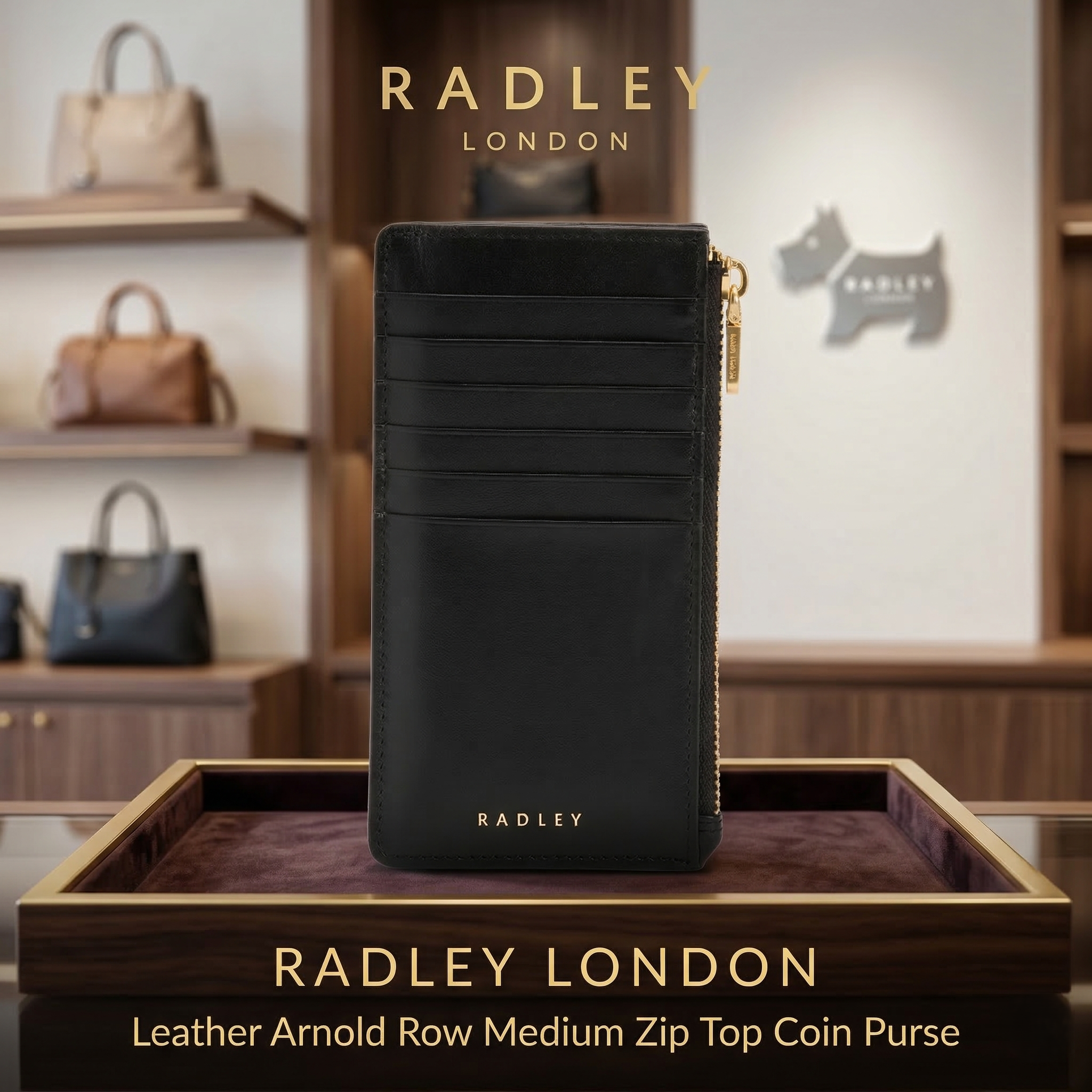 【預購】RADLEY LONDON H031854 皮革中型拉鍊零錢包