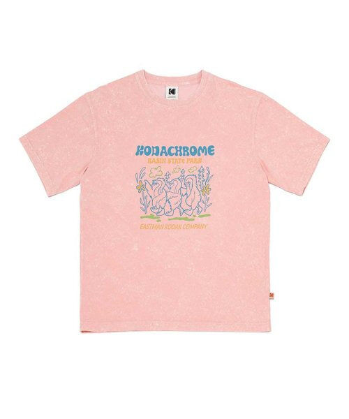 [S] KODAK TRIP GRAPHIC SHORT SLEEVE T-SHIRT,PINK, K3223RRS41-PNK (SKD30)