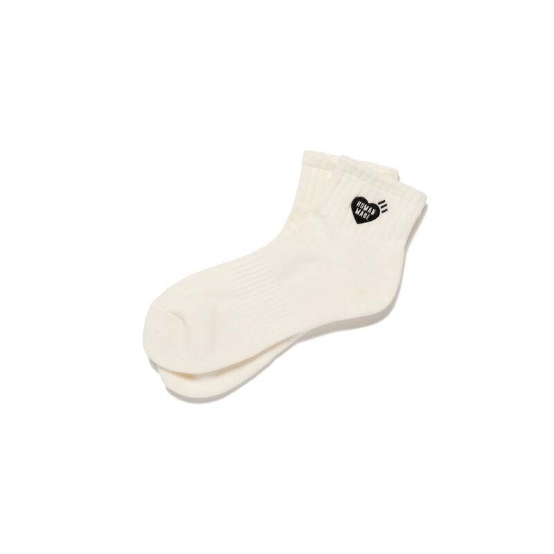 HUMAN MADE PILE SHORT SOCKS 襪子 短襪 愛心 白色 HUMAN-312 [台灣現貨]