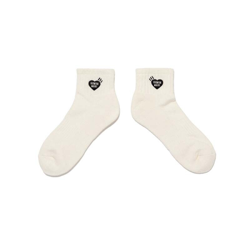 HUMAN MADE PILE SHORT SOCKS 襪子 短襪 愛心 白色 HUMAN-312 [台灣現貨]