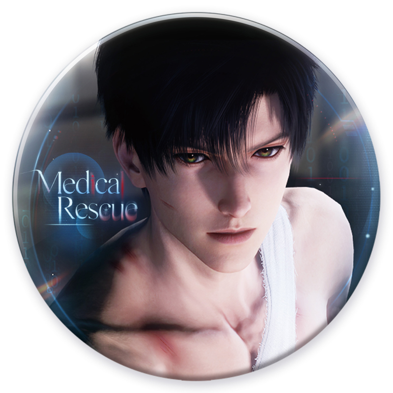 【中漫332】GA-9904《戀與深空》心語傾訴系列馬口鐵徽章-黎深款