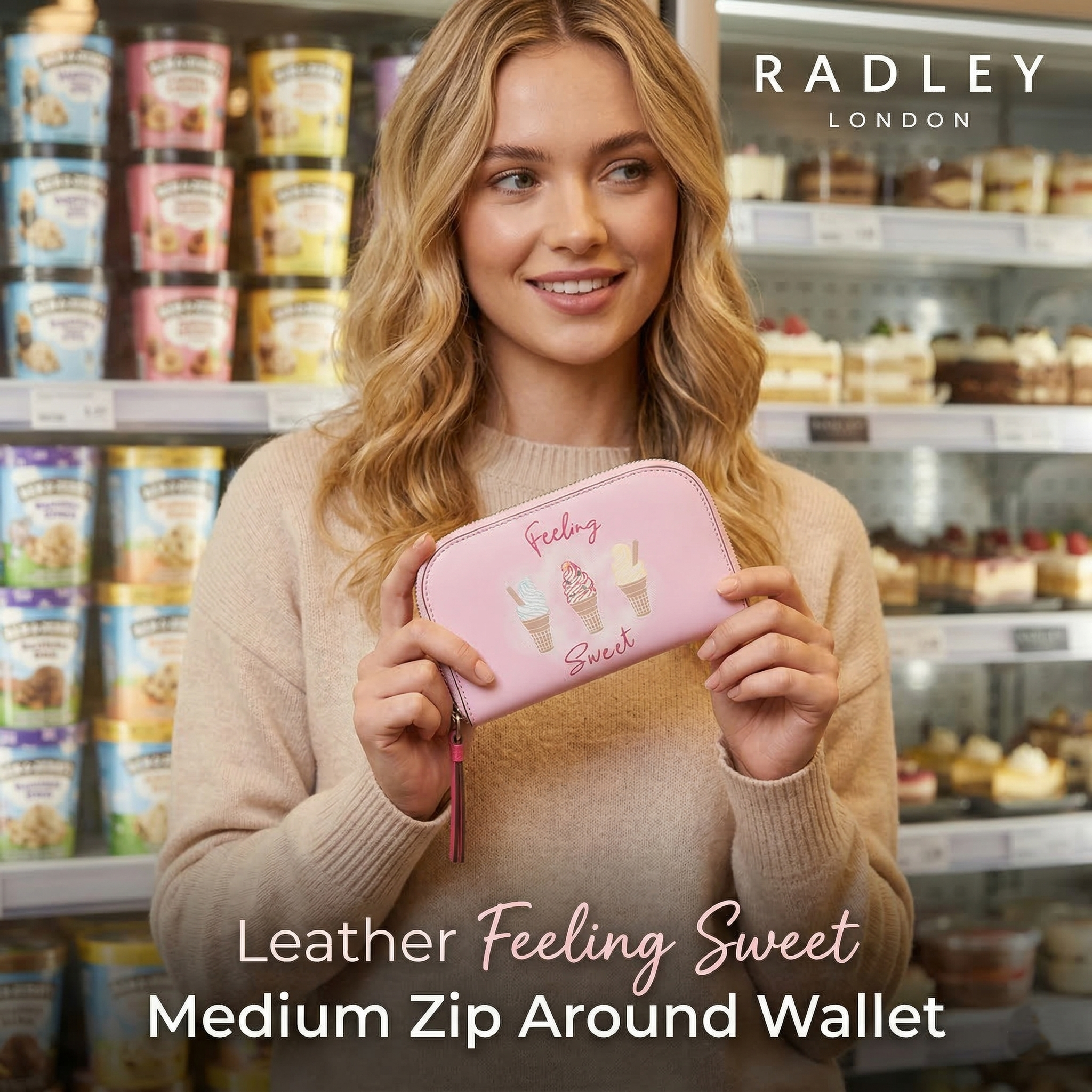 【預購】RADLEY LONDON H031855 皮革中型圓角拉鍊短夾