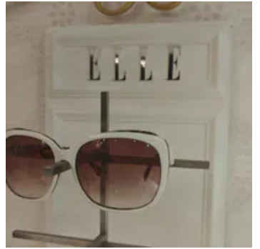 [S] ELIZE ELLE SUNGLASS, WHITE, SE43 (SE43)