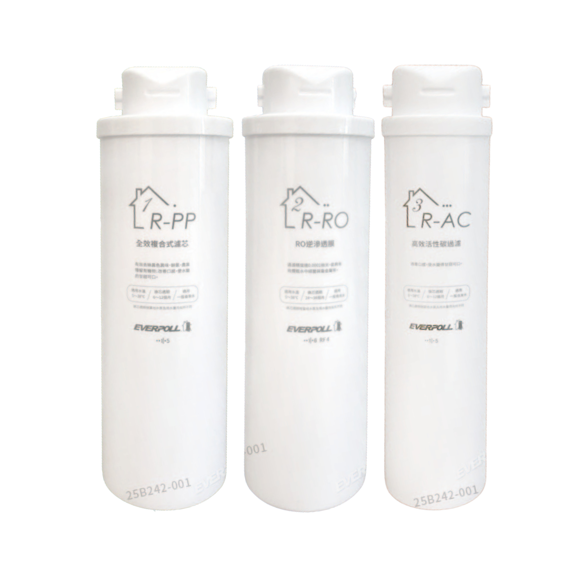 【EVERPOLL 愛科】RO-500｜RO-600 二年份濾芯組 R-PP｜R-RO｜R-AC