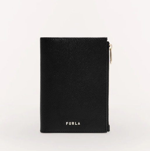 [U] FURLA NERO PDJ7CL000104S00A0054JVX CLASSIC S PASSPORT HOLDER W/ZIP - VITELLO ANDROMEDA, 8050597050997 (UF221)