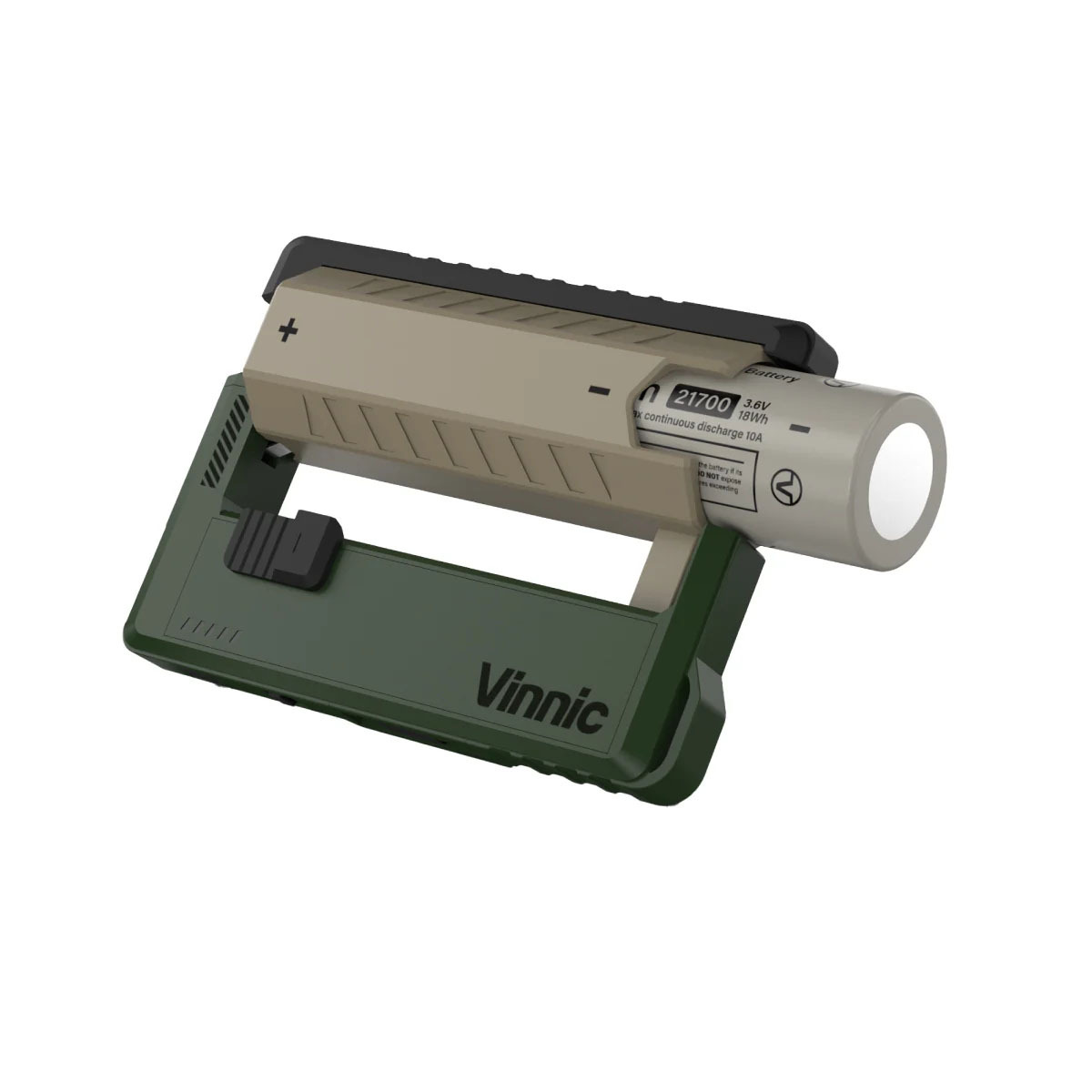 Vinnic 21700 Rechargeable Lithium Battery 3.6v 5000mAh 18wh 2C Single Pack VPRB-RC21700-05-B1