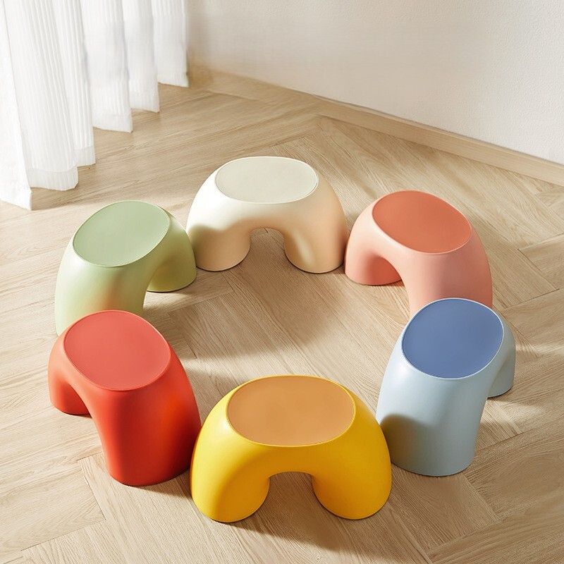 《6632》彩色腰果兒童防滑板凳