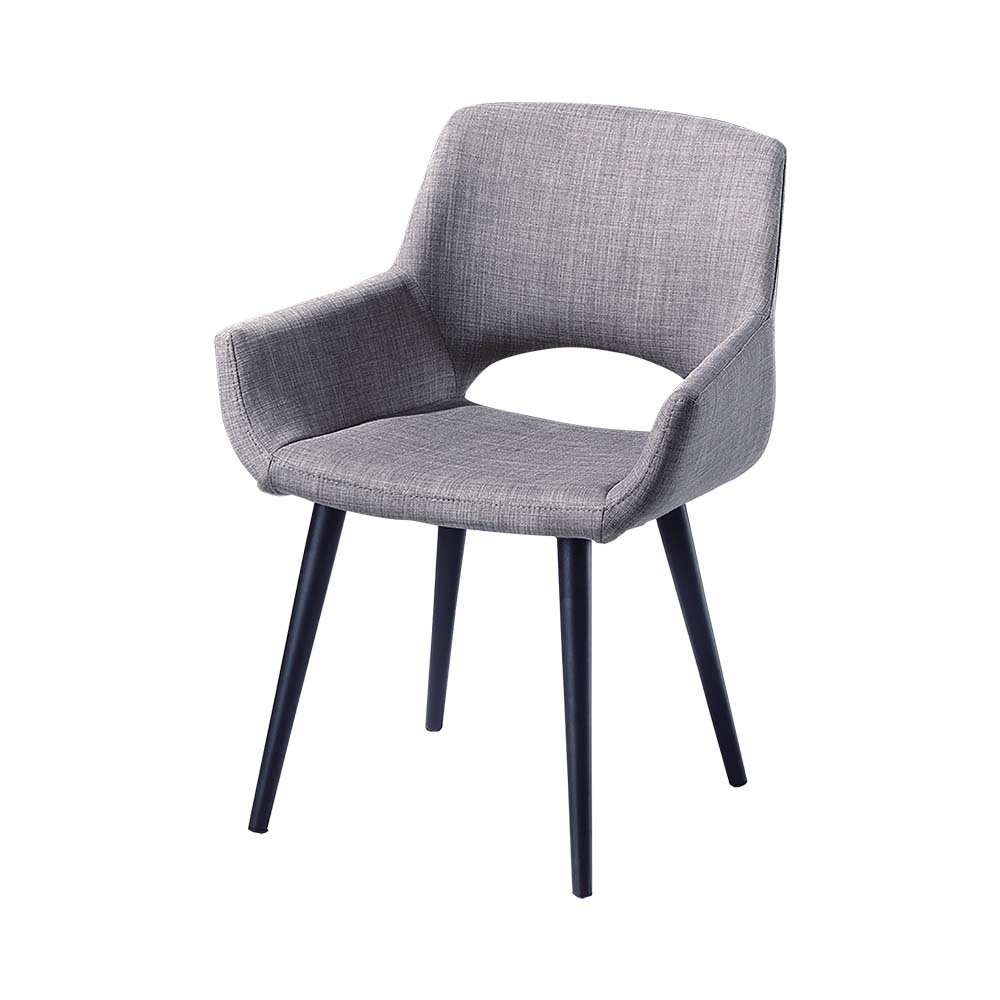 柏蒂家居-里特挖背造型餐椅/休閒椅-四入組合(二色可選)