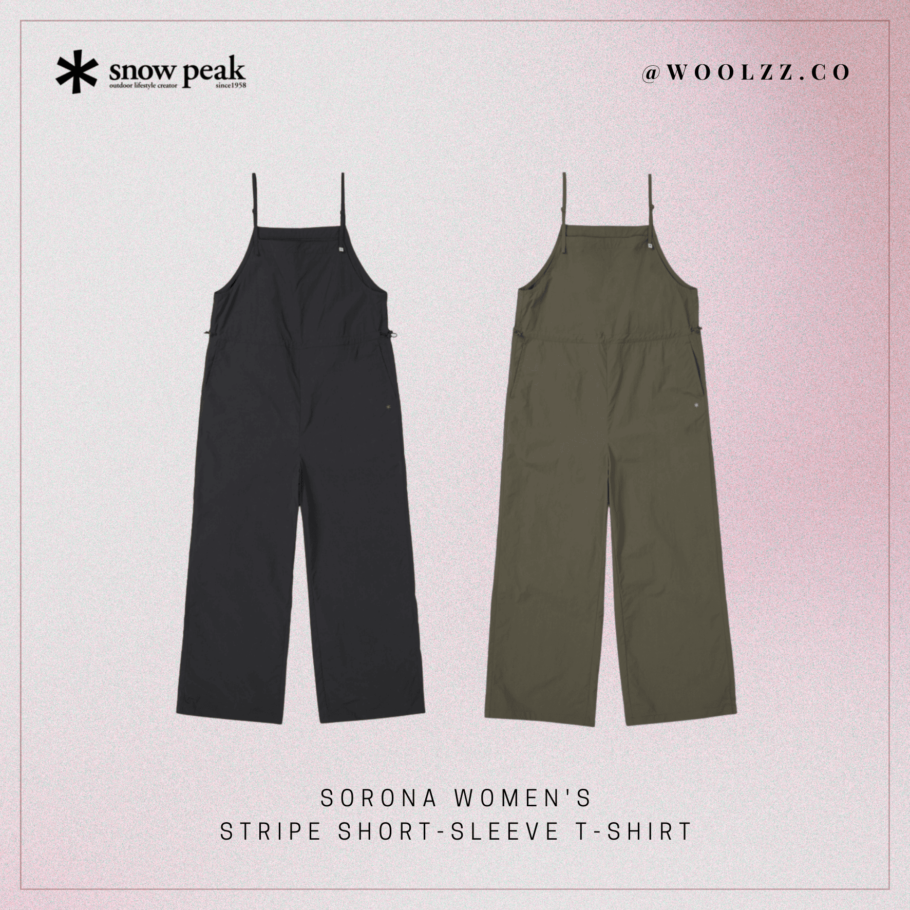 Snow Peak Taslan 女款吊帶連身褲 S26MWL-OP55