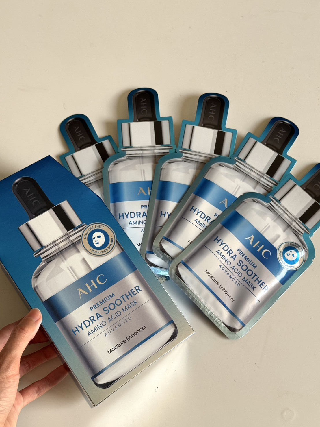 #現貨 AHC 胺基酸保濕面膜 一盒5片