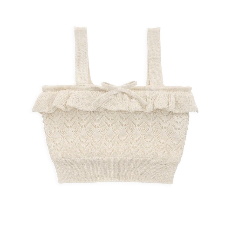 （預購）JAMIEKAY 精緻紋理亮絲蝴蝶結針織吊帶上衣 Melanie Top - Sparkle