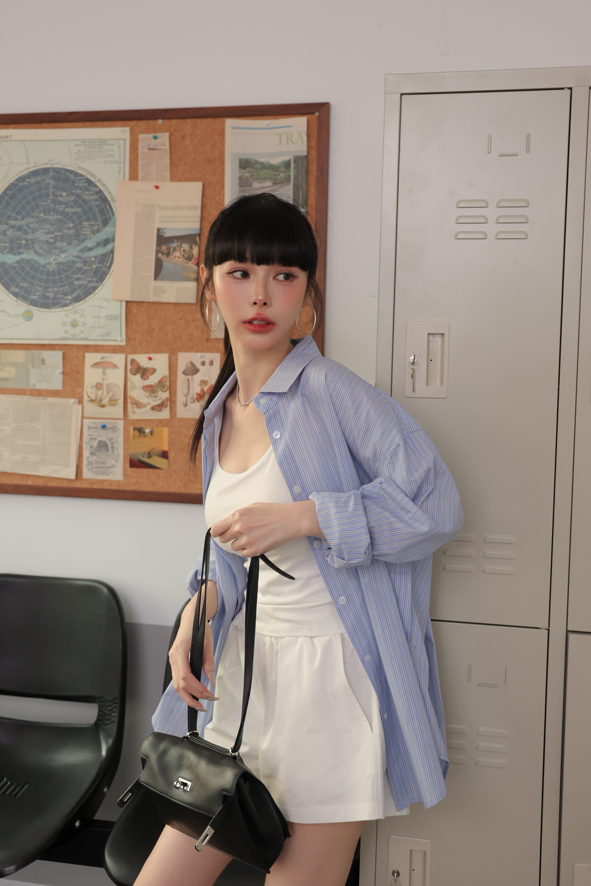 細節滿滿質感襯衫 HA38 #條紋款