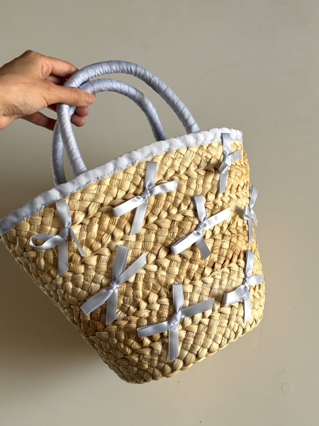 #現貨 海邊度假草編包 蝴蝶結