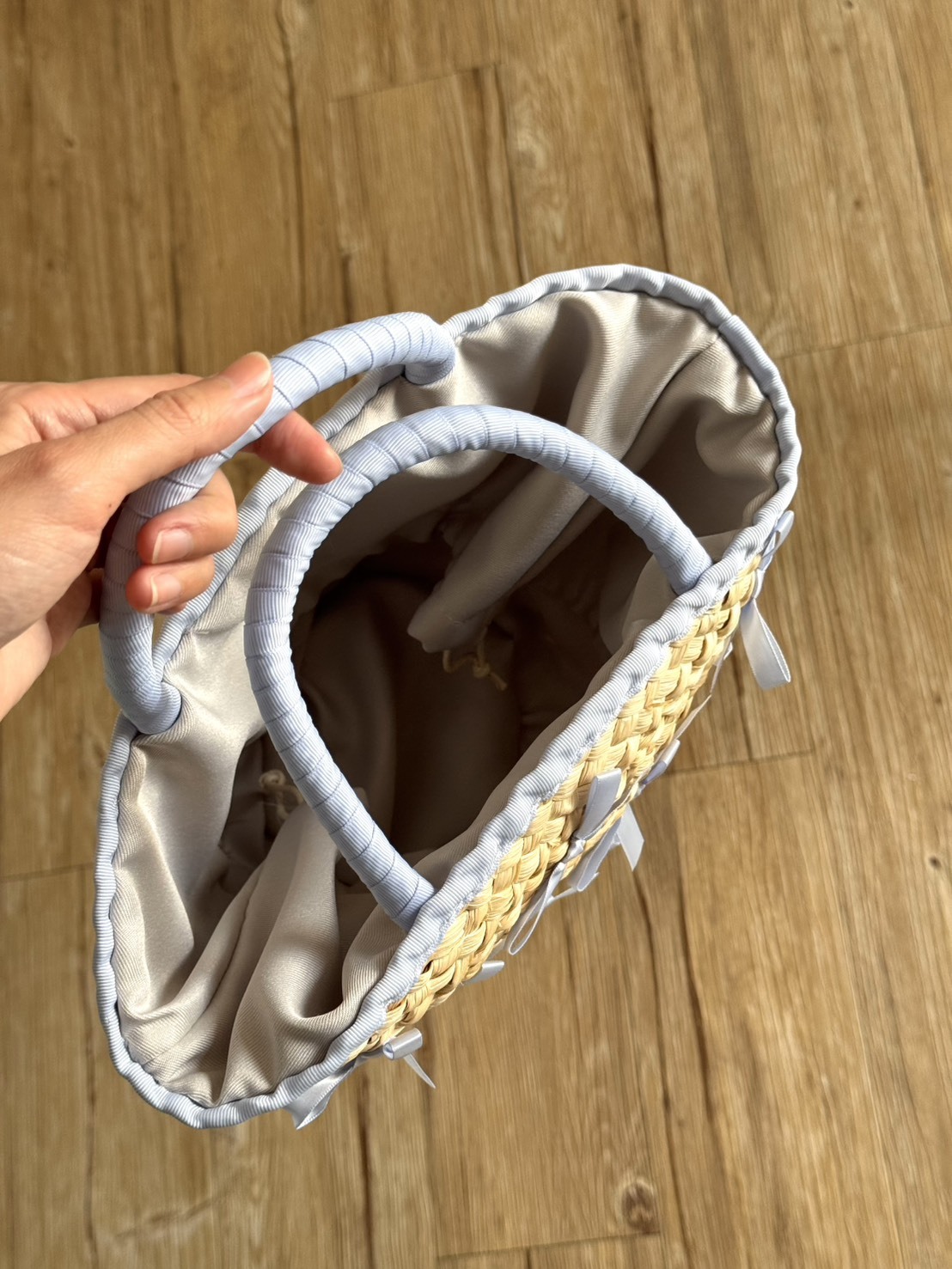 #現貨 海邊度假草編包 蝴蝶結