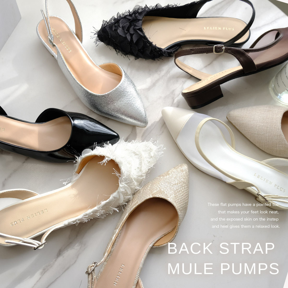 初戀浪漫 後繫帶穆勒跟鞋【CX3018】