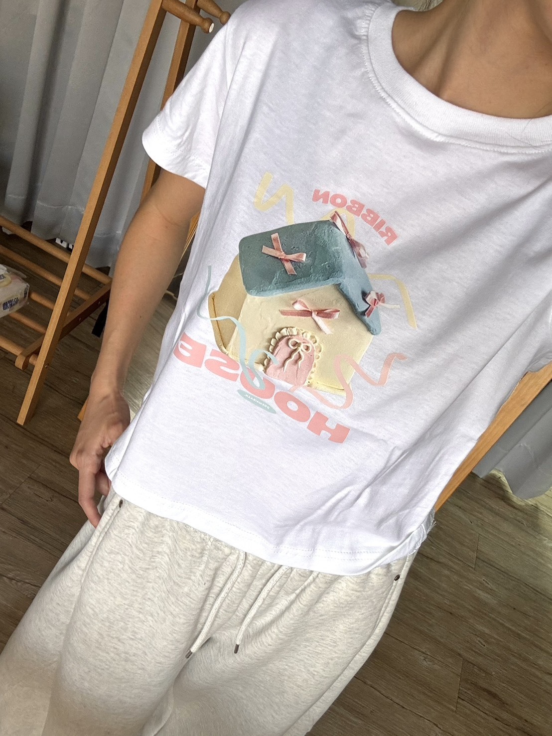 #現貨 蝴蝶結小屋 上衣 短袖