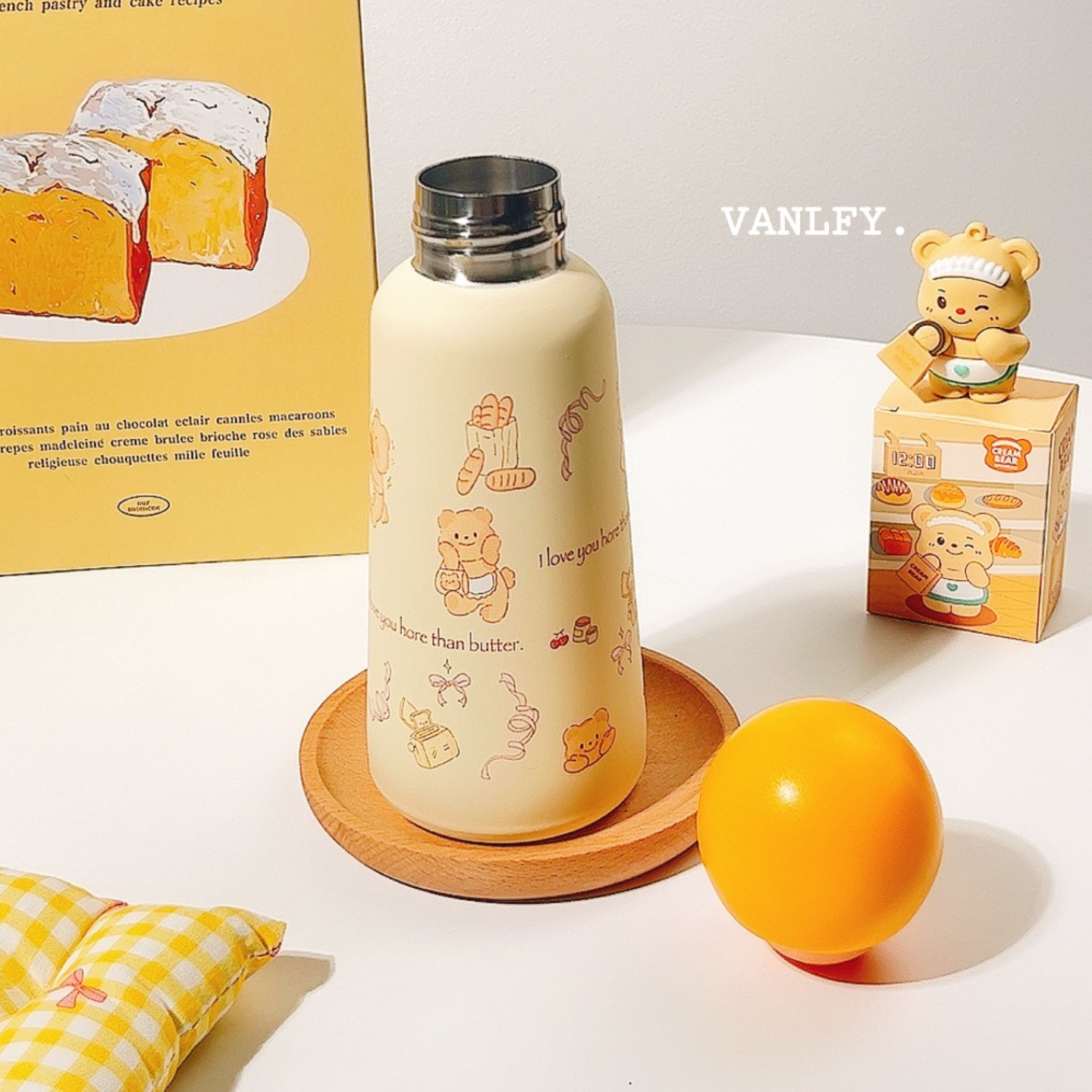 350ML Butter Bear 316 Stainless Steel Thermal Flask