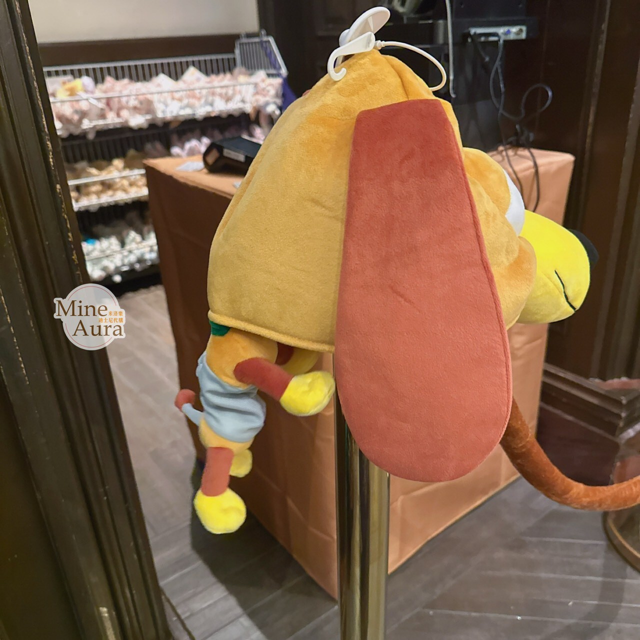 彈簧狗 Slinky Dog 大頭小身體絨毛 造型帽 帽子 頭套 玩具總動員 Toy Story -上海迪士尼樂園