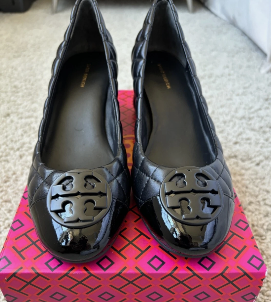 [S] TORY BURCH CHELSEA 50MM QUILTED PUMP, PERFECT BLACK, 154132-006 [FINAL SALE] (STB445)