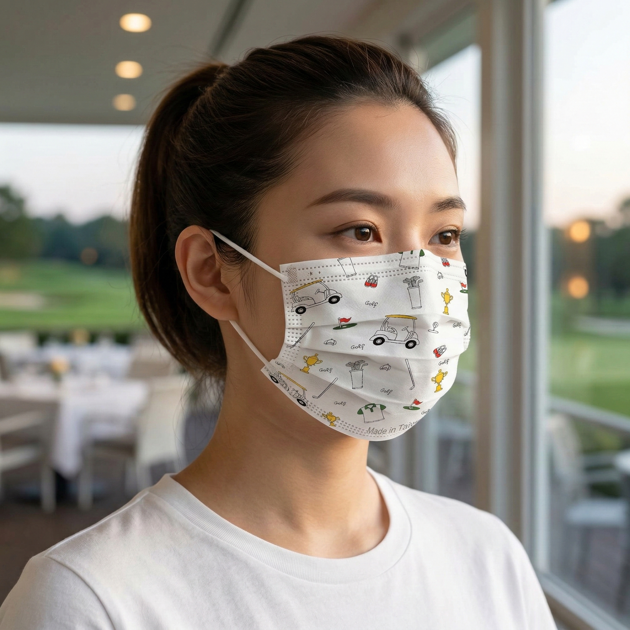 環保防霧紙口罩-小白球款