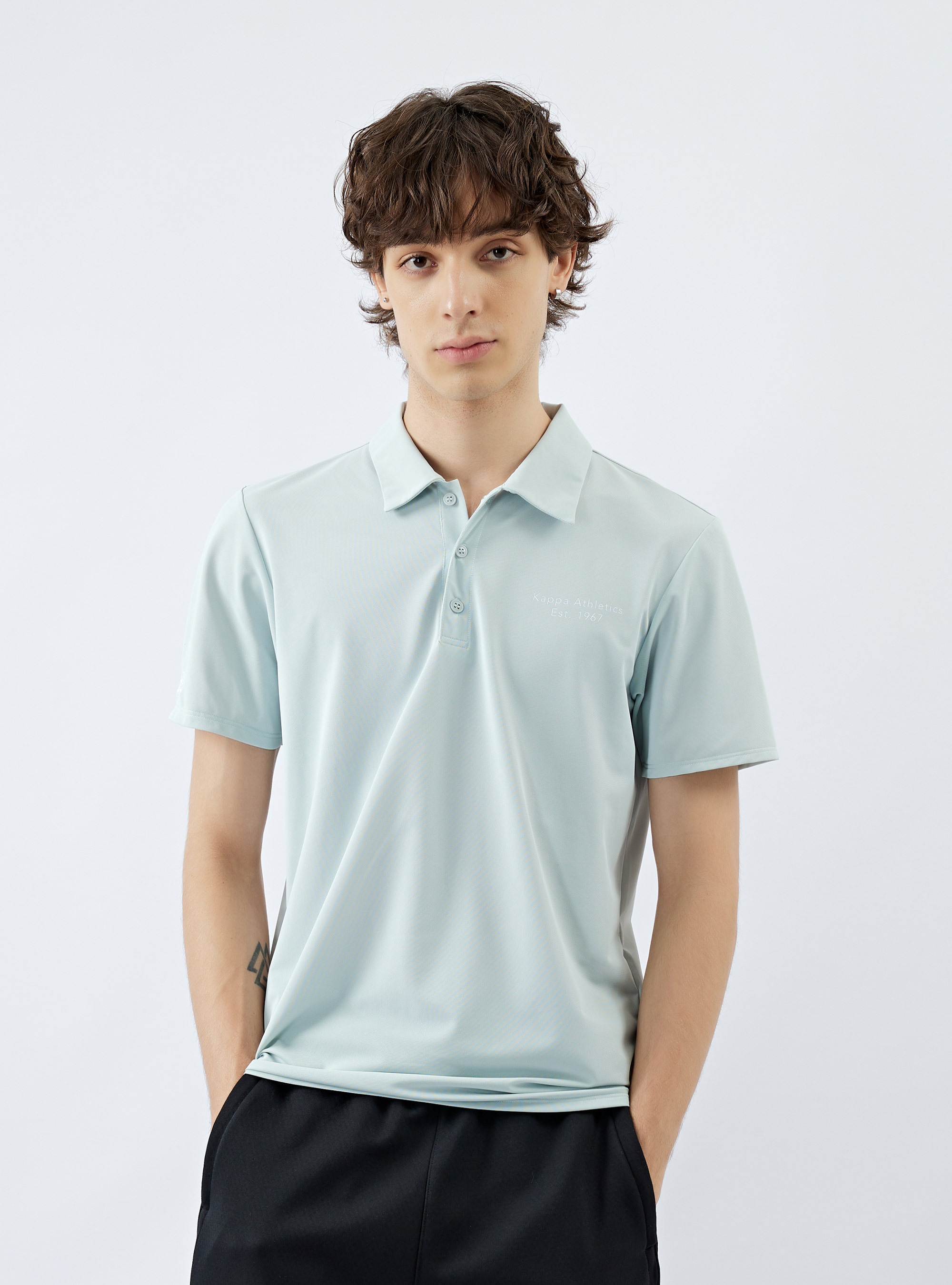 男女適穿 素色吸濕速乾短袖POLO衫