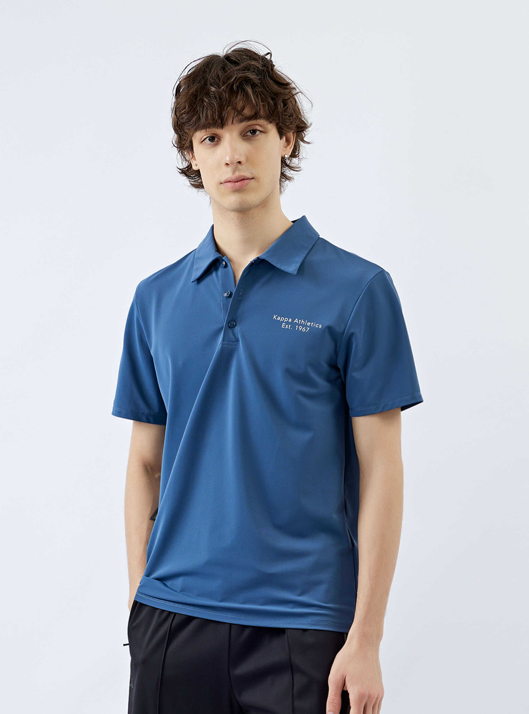 男女適穿 素色吸濕速乾短袖POLO衫