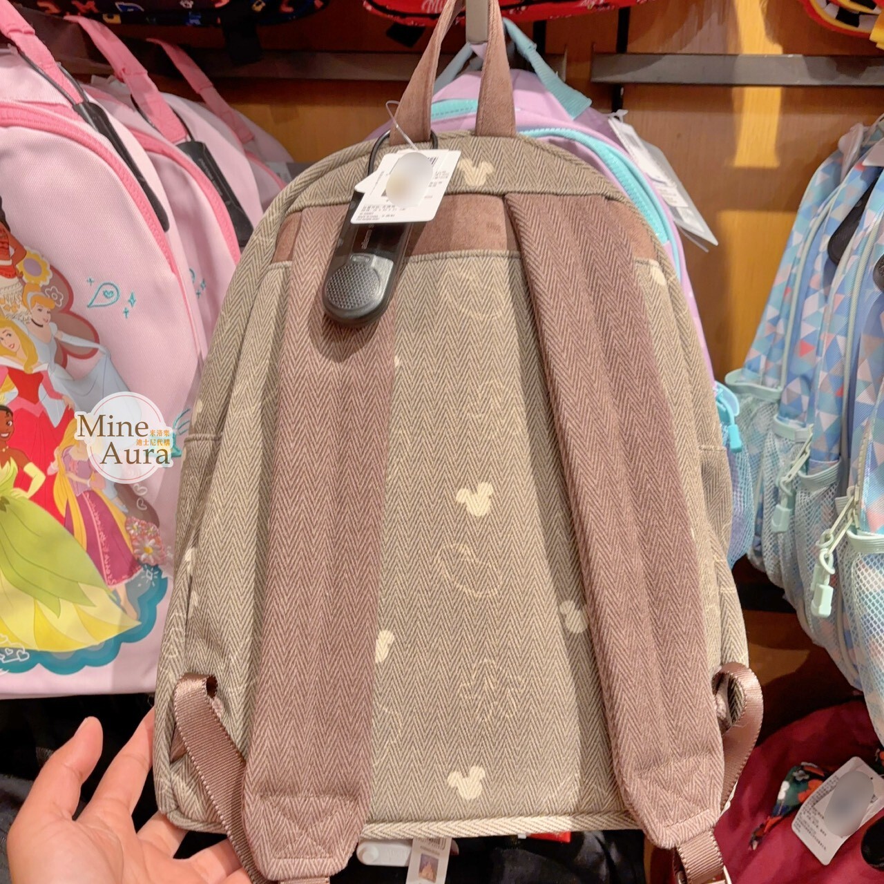 米奇 Mickey 絨毛大頭 造型 後背包 -上海迪士尼樂園