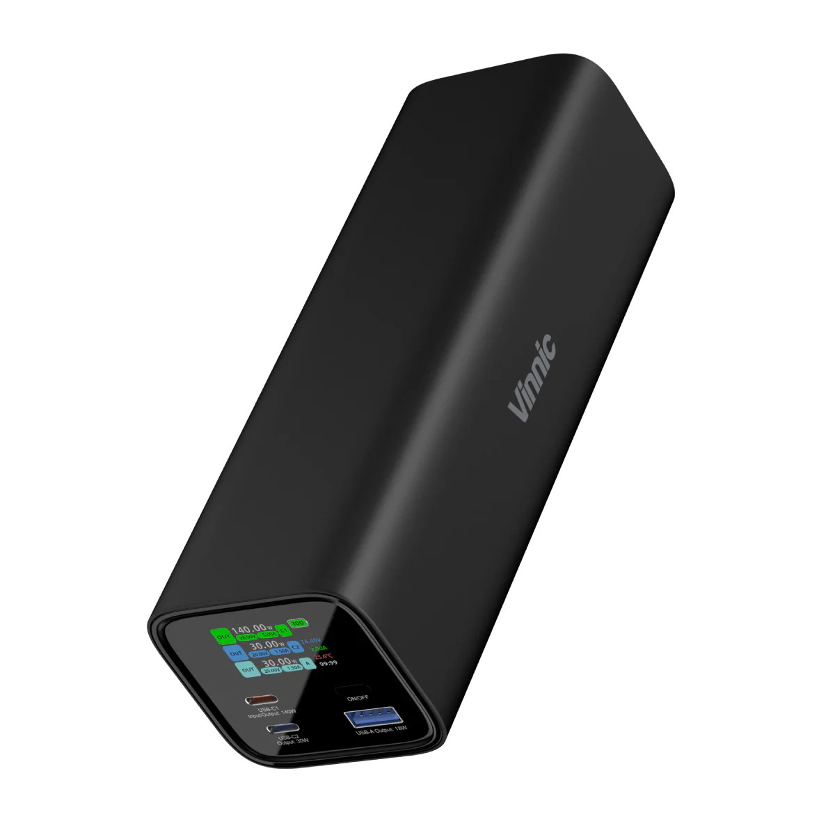 Vinnic 140W PD 3.1 極速行動電源 27000mAh VPPB-HV140WG1-27BK