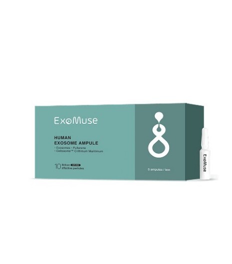 Taiwan ExoMuse 艾萬霖 外泌體 緹絲安瓶5支/盒  Human Exosome Ampoule【正品】艾萬霖生技  高濃度臍帶間質幹細胞外泌體100億颗 重啟肌膚年輕潛能