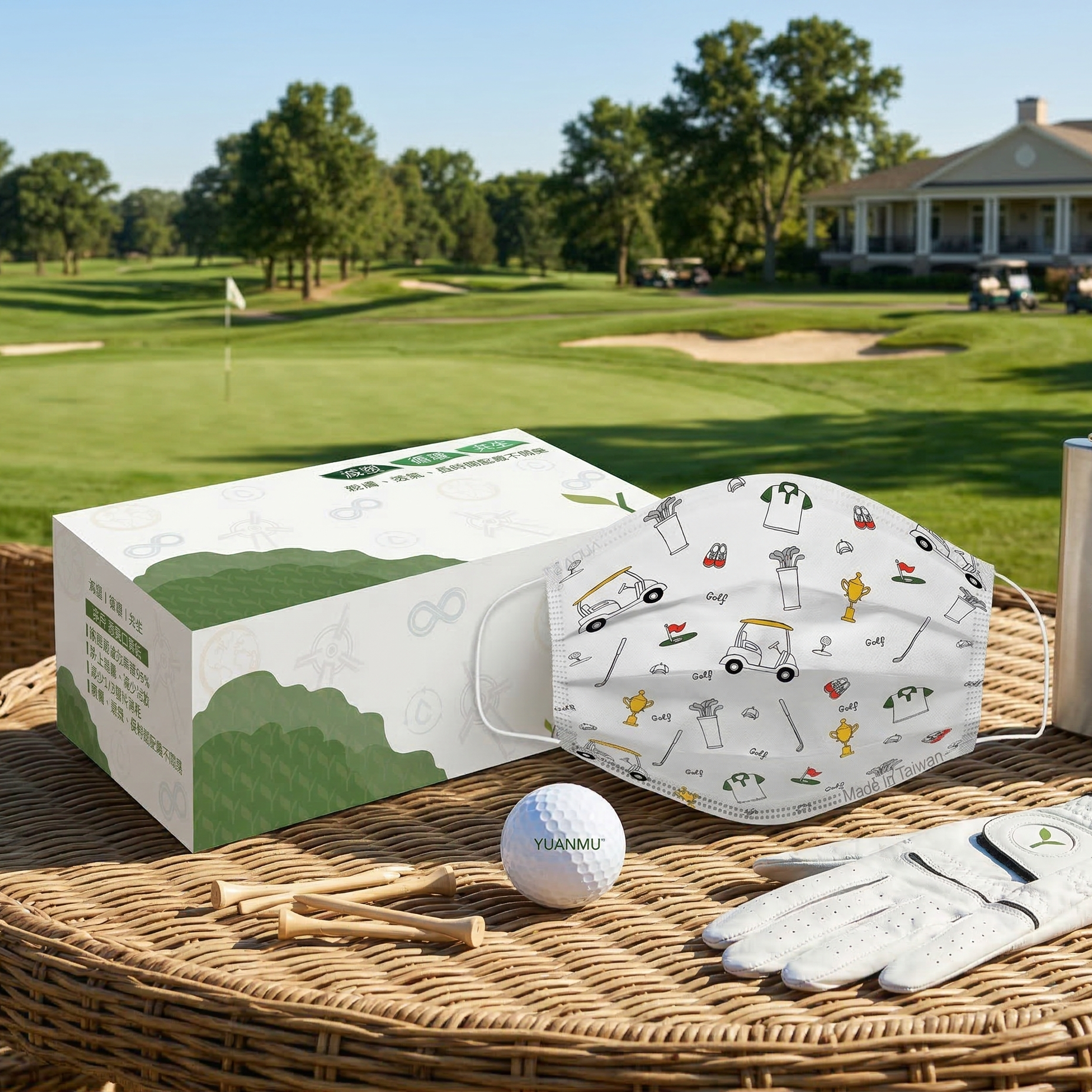 環保防霧紙口罩-小白球款