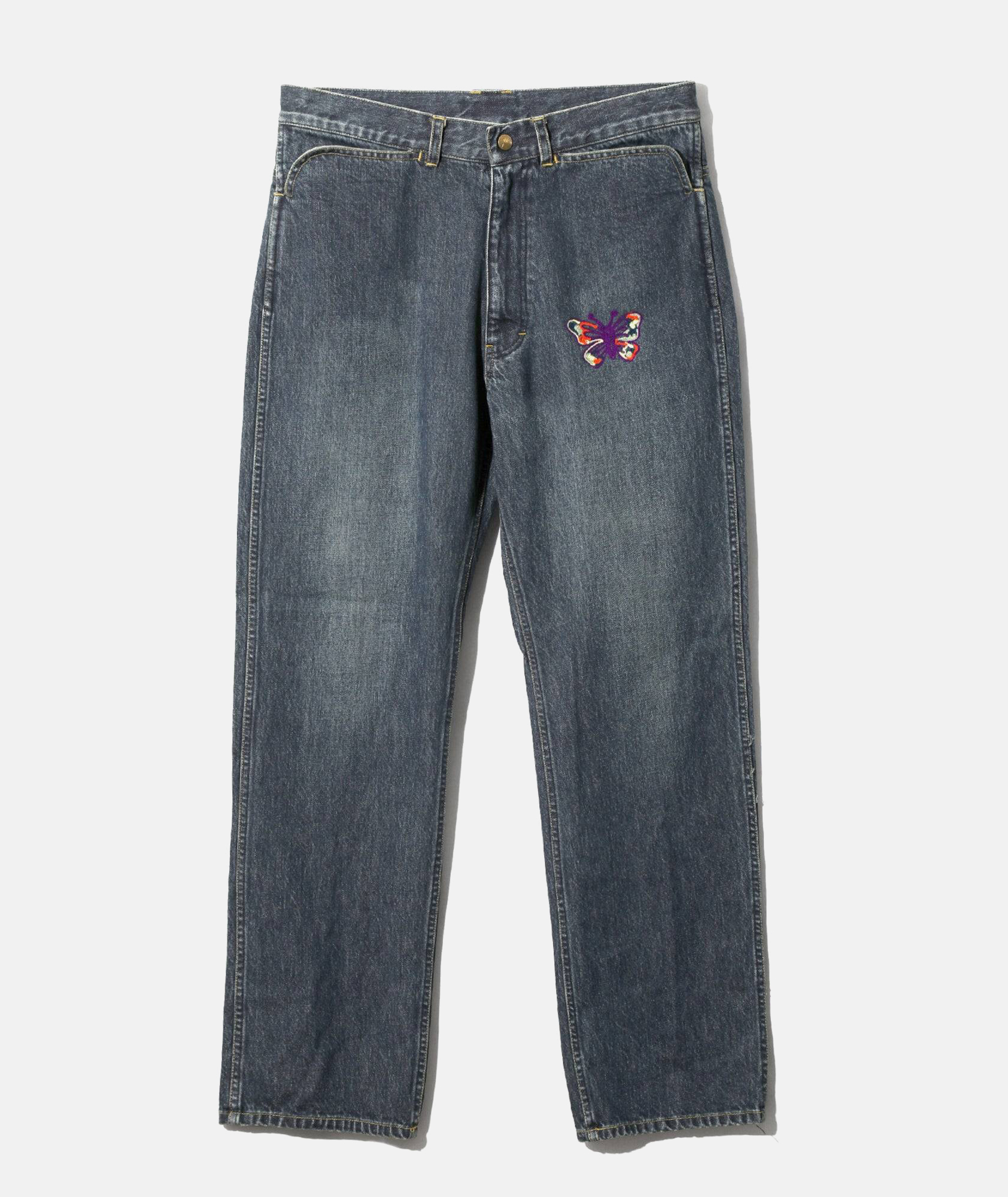 NEEDLES】PAPILLON EMB. STRAIGHT JEAN