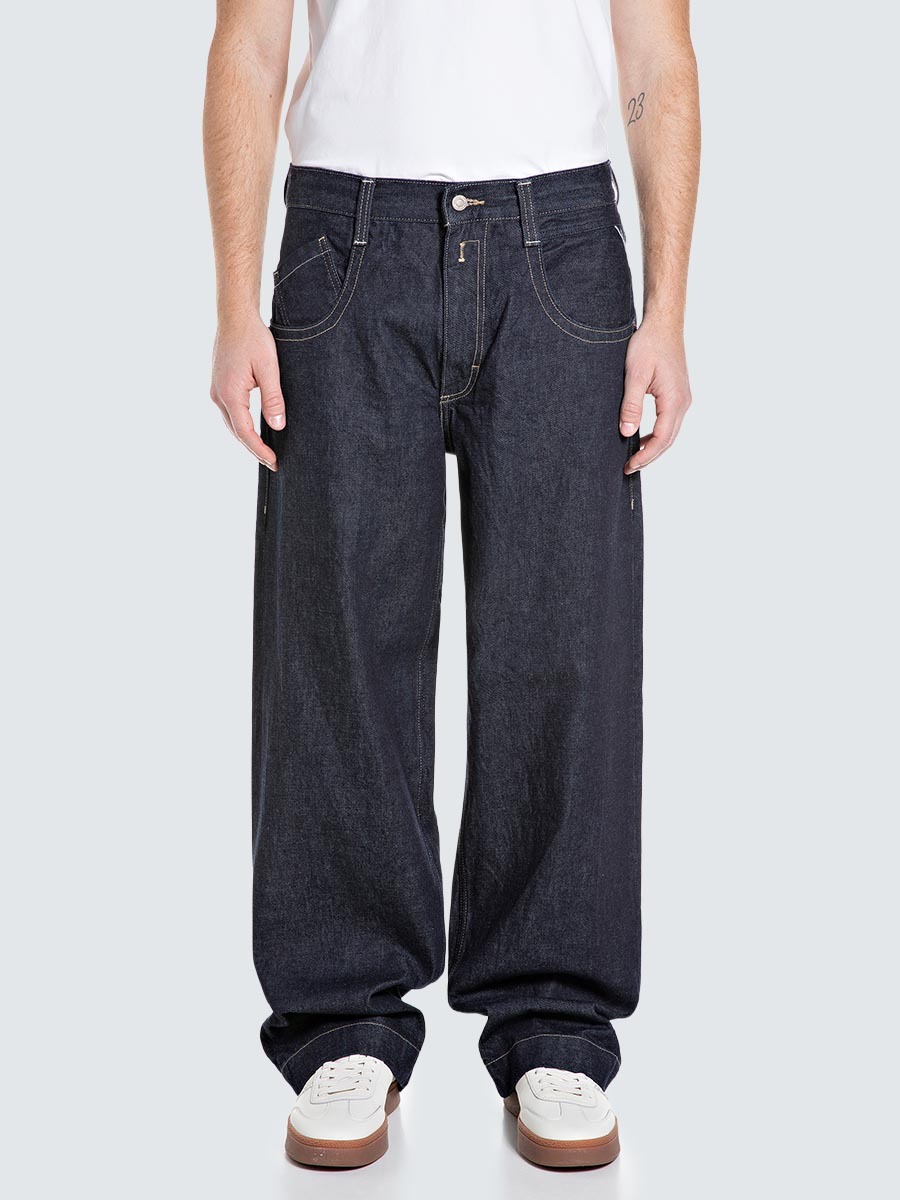 FERYS 寬鬆丹寧牛仔褲