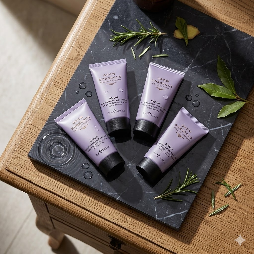 【直播】LX031910 Grow Gorgeous 強韌修護髮膜(一套4支30ml)