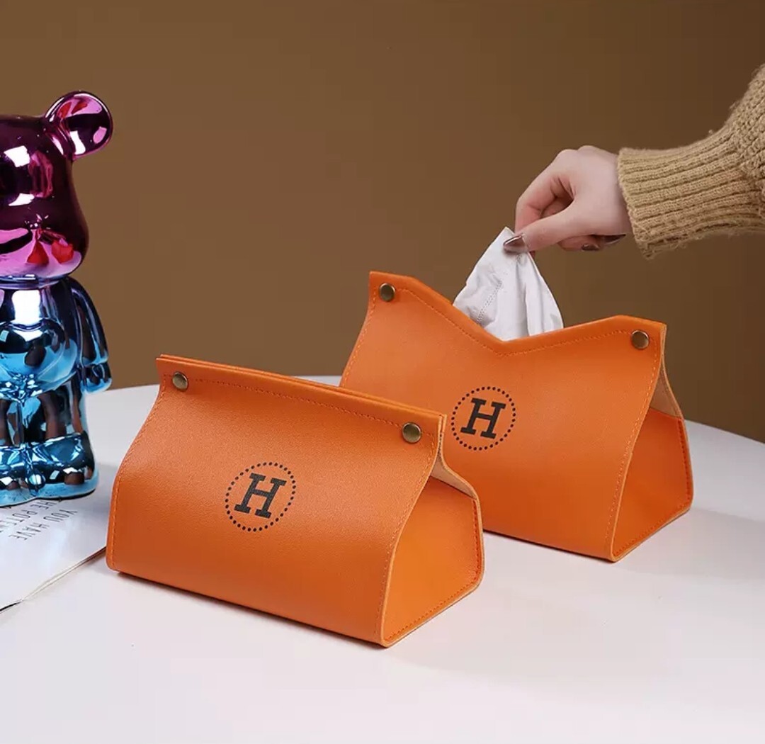 輕奢風皮革紙巾套