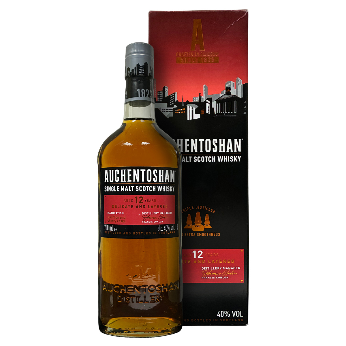 Auchentoshan 12 Years Old Delicate and Layered 40%