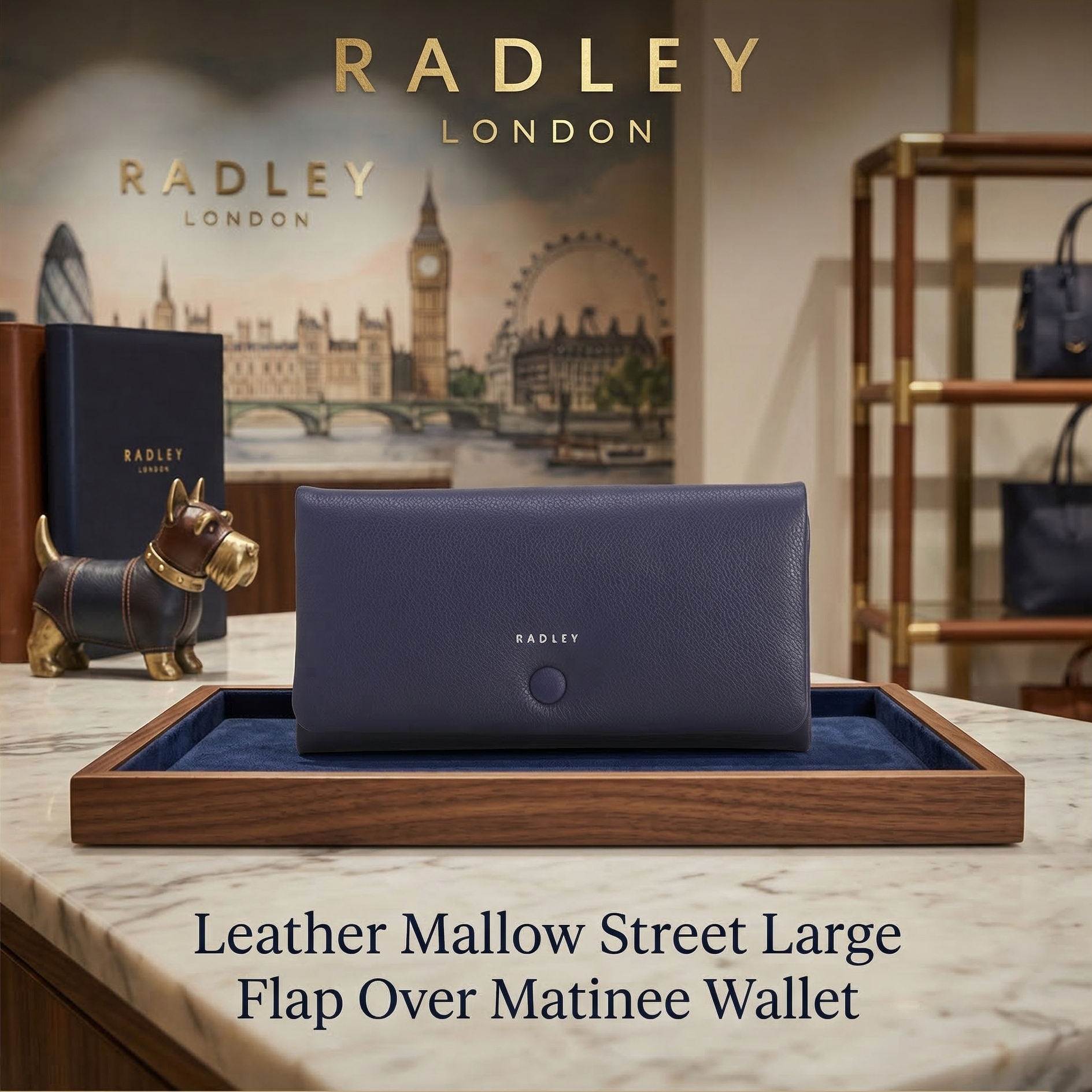 【預購】RADLEY LONDON H031858 Mallow Street 皮革大號翻蓋長夾