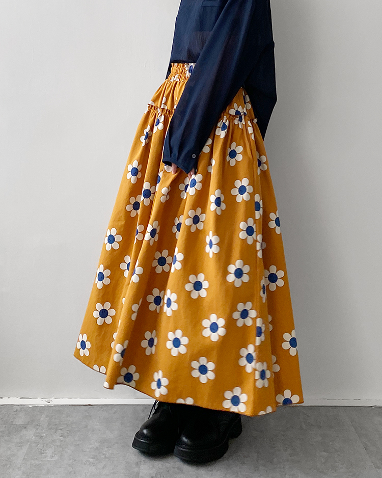 MKS-2878 微笑花朵長裙