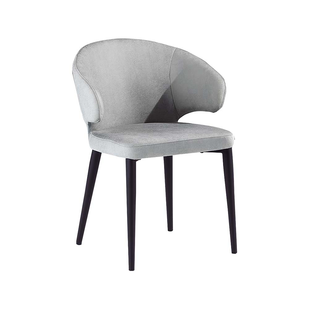 柏蒂家居-德魯科技布造型餐椅/休閒椅-單椅(二色可選)